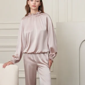 Bộ ngủ satin quần dài